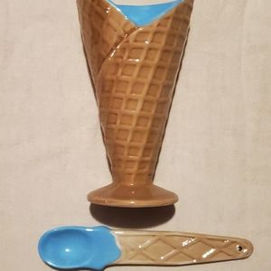 Ice Cream Cone Shaped Glass